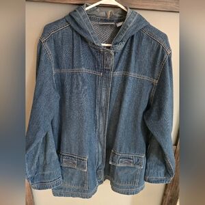 Denim Hooded Jacket
